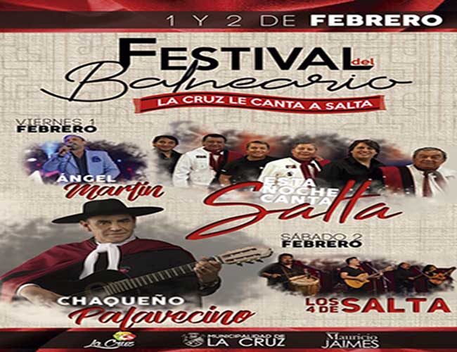 La Cruz: El Festival del Balneario, homenajeará a Salta
