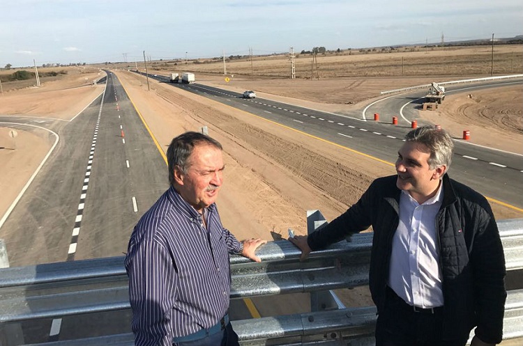 Schiaretti y Llaryora recorrieron la Variante Perilago Almafuerte